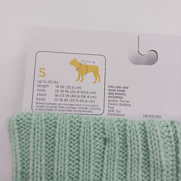 Boots & Barkley Pet Sweater Cable Knit Turtleneck Sweater Dogs Cats Size S - Picture 5 of 7
